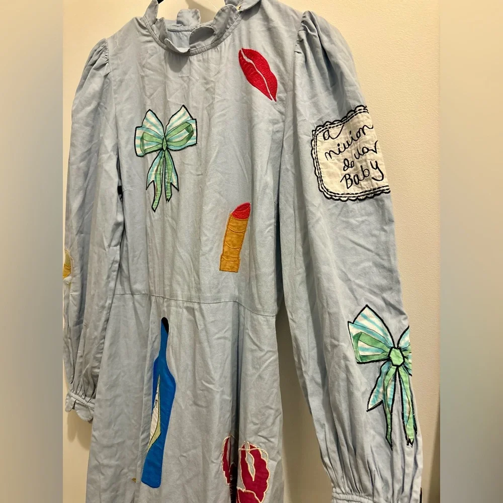 Stella Nova RARE Million Dollar Baby Handcrafted Circus Midi Dress SIZE LARGE - Picture 5 of 11